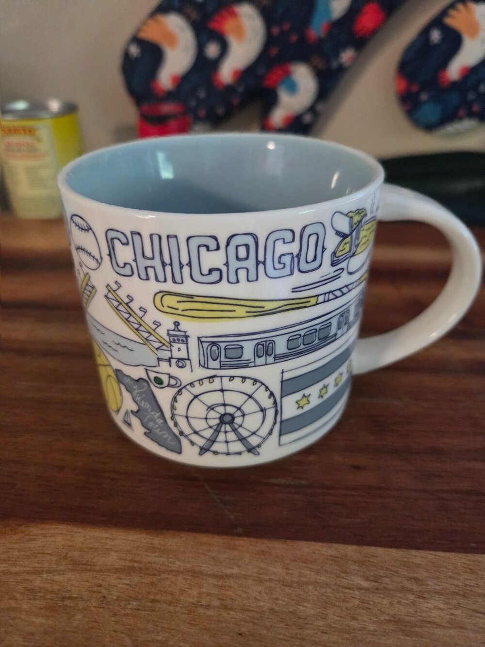 Starbucks been there series Chicago theme centered around Chicago multi colored